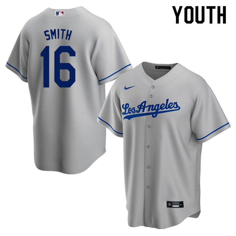 Nike Youth #16 Will Smith Los Angeles Dodgers Baseball Jerseys Sale-Gray